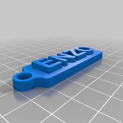 enzo.png Free 3D file Porte clé prénom Enzo・Design to download and 3D print