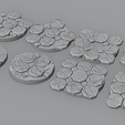 ovw2.png 8x 32mm base with weathered tiles  (+toppers)