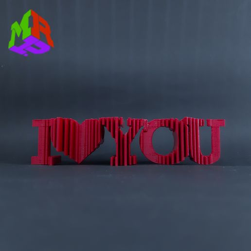 Text Flip - I Love You Soundwave 3D model