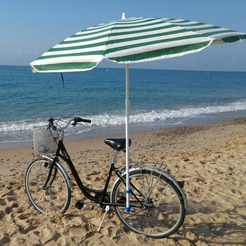 Capture d’écran 2016-12-20 à 12.24.37.png Free STL file Beach umbrella holder for your bike・3D printing design to download