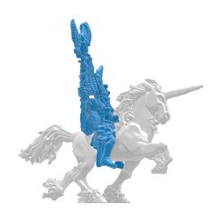 mage-unicorn.jpg STL file Noble elf mage on unicorn・Model to download and 3D print