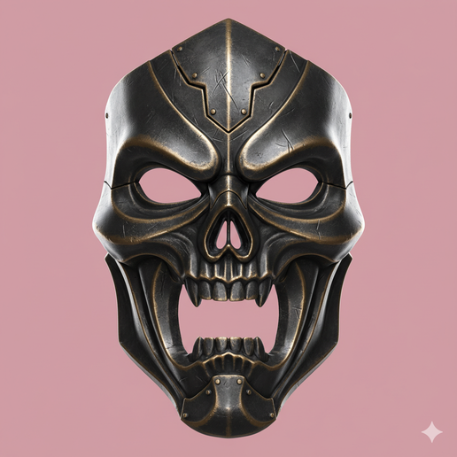 3D printed mask, oni mask STL, wolf mask STL, Carnival mask STL, mask wall art STL, superhero mask STL, demon mask STL, futuristic mask STL, mask STL, breathable mask STL, mythology mask STL, antihero mask STL, gas mask style STL, devil mask STL, combat m
