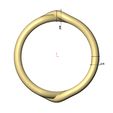 Double-Overlapping-knot-band-size6to10-08.jpg Anel de elos com nó sobreposto e torcido duplo tamanhos 6 a 10 Modelo de impressão 3D