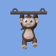 MonkeyHangingBranch2.png Monkey Hanging Branch- Two pieces- Monkey and Branch
