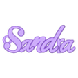 Sandra_keychain.stl Sandra keychain