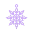 Snowflake  4.stl Snowflake Garlands/ Guirnaldas de Guirnaldas de flaos de nieve