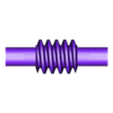 CD55İ20WSGK1_W.stl Worm Gear - Center D. 55 mm - Ratio 15 & 20 - Worm with Shaft