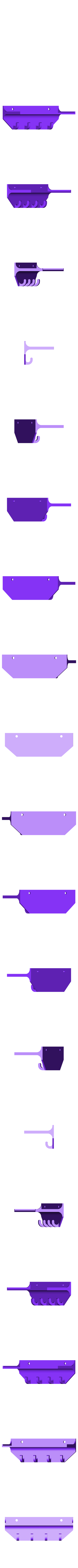 small_key_holder.STL Key holder with shelf