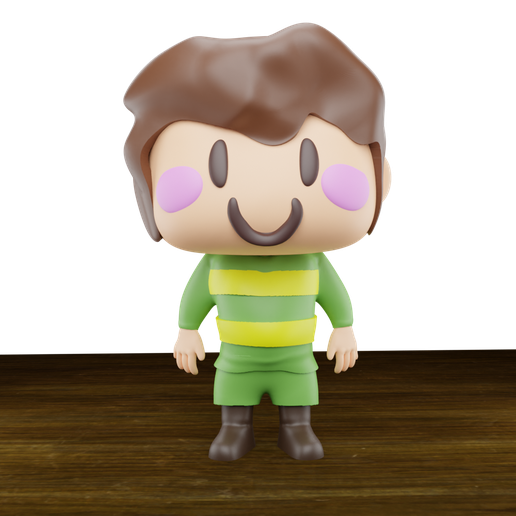 🦸 ¡CHARA FUNKO POP UNDERTALE!・Archivo 3D para Impresión 3D・Cults