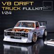 a01.jpg V8 DRIFT TRUCK FULL MODELKIT 1-24th