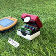 p6-2.jpg GAMEBOY ADVANCE POKEMON 5X CARTRIDGE HOLDER POKEBALL