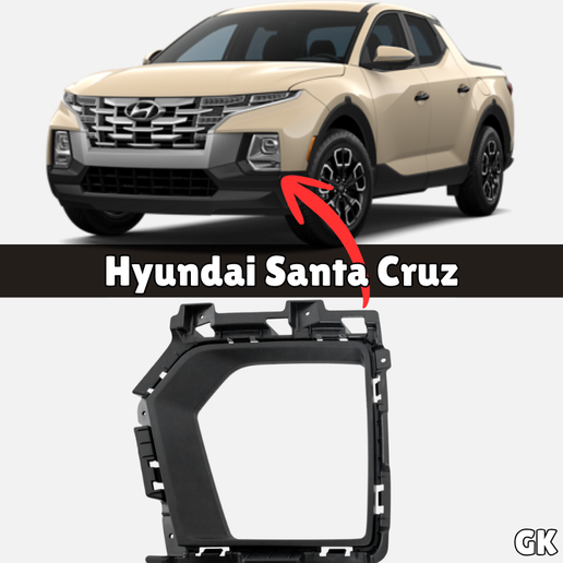 Hyundai Santa Cruz Front Fog Light Trim 2022+