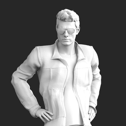 Screenshot_3.png Archivo STL Maverick Top Gun Tom Cruise con lentes・Idea de impresión 3D para descargar
