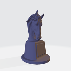 1.png STL-Datei BÜSTE PFERD STUTE・Modell für 3D-Drucker zum Herunterladen