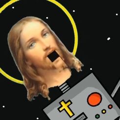 MARICONES-DEL-ESPACIO-JESUCRISTO-ROBOT-DEL-FUTURO.jpg Fichier STL Jésus-Christ, le robot du futur Zorman・Design pour imprimante 3D à télécharger