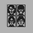 Sin-título.png The Beatles Minimalist Geometric Openwork Geometric Painting