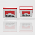 01.png ANOTHER 2 MODELS MARLBORO ICE BOX VINTAGE COOLER FOR SCALE AUTOS AND DIORAMAS