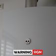 Warning-Sign-v2.jpg Ímanes de frigorífico