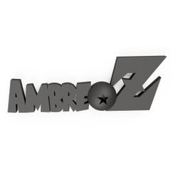prenom-3d-ambre-dragon-ball-z-dbz.jpg Файл STL Имя Эмбер Dragon Ball Z (DBZ)・3D модель для печати скачать, COBRA3D