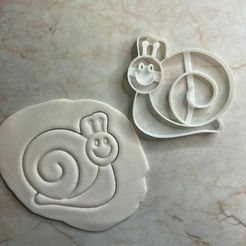 csigaa.jpg STL file snail cookie cutter・3D print design to download