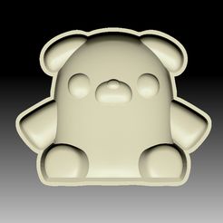 Pug-VACUUM-PIECE.jpg Fichier STL MOULE POUR BOMBE DE BAIN CARLIN・Idée pour impression 3D à télécharger
