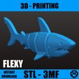 IMG_9292.jpeg FLEXI SHARK flexible articulated SHARK in STL and 3MF digital files