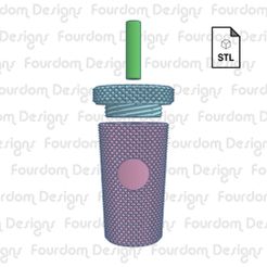 STL I Wee ee ew SO WY NS Se Se Neel ee ee Pe WT Sa te ee ee ee wo Te aa ae Pe ON SS Se ey ye Aw SV VV, Starbucks Studded Tumbler Inspired Keychain with Removable Screw Top Pill Box Square STL File for 3D Printing