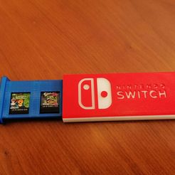 2.jpg Free STL file Nintendo Switch Cartridge Storage・Model to download and 3D print, 3DMach