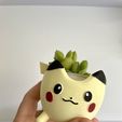 IMG_4301-conv.jpeg Set of 4 Minimalist Pokemon Planters / Pikachu / Bulbasaur / Charmander/ Squirtle