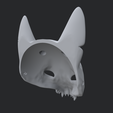 08.png Japanese fox kitsune mask with horns for cosplay
