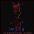 Mesa-de-trabajo-1.png 👺Lock By The Nightmare Before Christmas character sculpture 3D STL (KEYCHAIN)👺