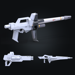 vol.01.png Gundam Mechine Gun Modified 3D Printing Model set vol.01