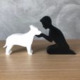 IMG-20240322-WA0173.jpg Boy and his American Staffordshire Terrier for 3D printer or laser cut