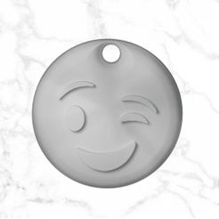 orament-1.jpg Download free STL file Emoji Keychain • 3D printing template, godaon
