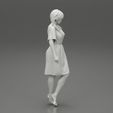 Girl-0009.jpg Beautiful Model Woman Wearing A Dress And High Heels 3D print model