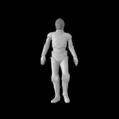 C-3PO-render1.png STL-Datei C-3PO・3D-druckbare Vorlage zum herunterladen
