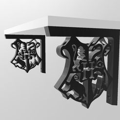 equerre-harry-1.jpg Archivo STL harry potter estanteria soporte habitacion infantil madera・Diseño imprimible en 3D para descargar