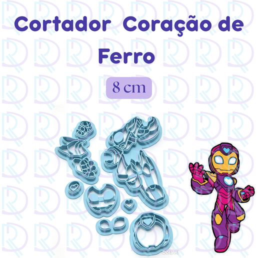 Cortador Coração de Ferro - 8 cm