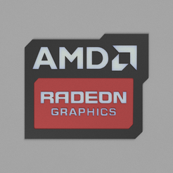 amd readon v2.png Бесплатный STL файл Amd radeon logo・Шаблон для 3D-печати для загрузки