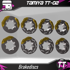 TT-02-Brakediscs.png 1/10 - Brake disks - Tamiya TT-02