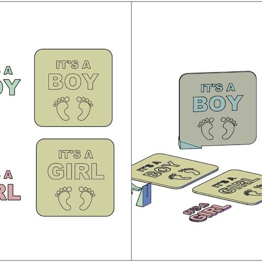 boy-girl.png STL-Datei Es ist ein Junge/Mädchen kostenlos herunterladen • 3D-druckbares Modell, mentalist