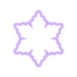 snowflake cults7 5.5cm x  6.3.stl Snowflake cutter set - ten sizes