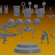 3-auxiliary-multipose-part-4.png AUXILIARY SERVOCORES - ASSISTANT DROID SQUAD -IN PARTS- 28mm