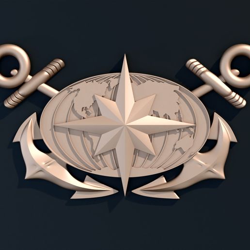 Wind rose. 3D model