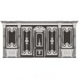 Wireframe-1.jpg Boiserie Classic Wall with Mouldings 09 Black