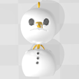 @,@ Meee Articulated SnowMan Keychain (Print-İn-Place)