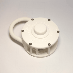 Capture d’écran 2018-03-26 à 18.04.02.png Free STL file Large combination lock - Flat top plate・3D printer design to download