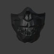low_poly_front.png Forever Purge Movie 2021 Scull Mask - STL File. 3 versions - 2 normal and low-poly