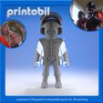 printobil_VinCharacter.jpg PLAYMOBIL V THE SERIES - VISITOR SOLDIER - PLAYMOBIL COMPATIBLE FIGURE PARTS FOR CUSTOMIZERS