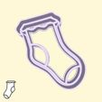 31-2.jpg Baby shower / gender reveal party cookie cutters - #31 - baby sock